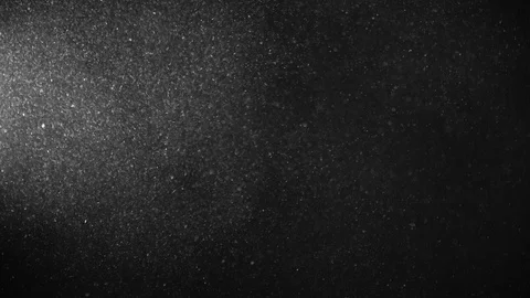 Natural Dust Particles Float On Black Background. Dust In Motion. Stock Footage 123476898