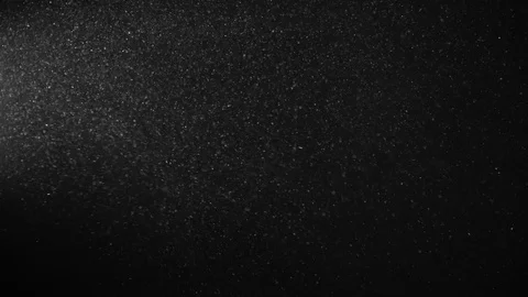 Natural Dust Particles Float On Black Background. Dust In Motion. Stock Footage 123477727