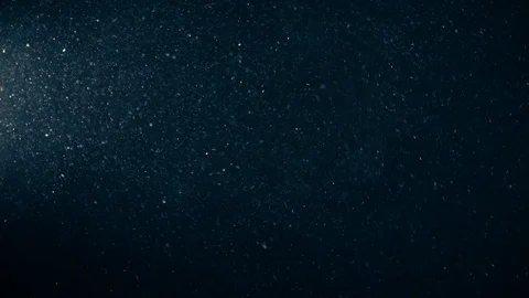 Natural Dust Particles Float On Black Background. Dust In Motion. Stock Footage 123480376
