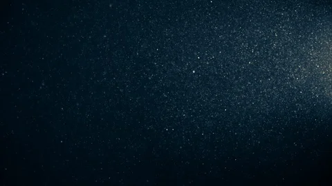 Natural Dust Particles Float On Black Background. Dust In Motion. Stock Footage 123501149