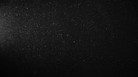 Natural Dust Particles Float On Black Background. Dust In Motion. Stock Footage 123501487