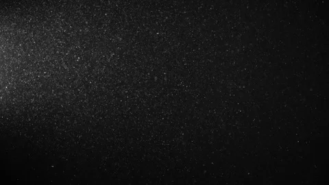 Natural Dust Particles Float On Black Background. Dust In Motion. Stock Footage 123501489