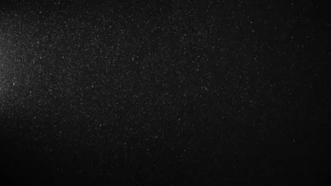 Natural Dust Particles Float On Black Background. Dust In Motion. Stock Footage 123502013