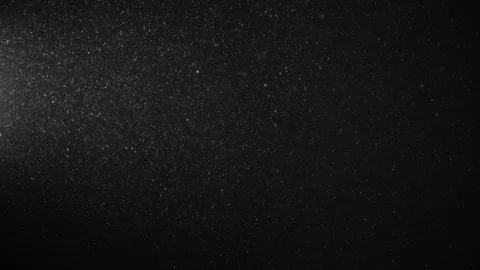 Natural Dust Particles Float On Black Background. Dust In Motion. Stock Footage 123698289