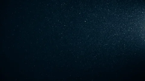 Natural Dust Particles Float On Black Background. Dust In Motion. Stock Footage 123698314