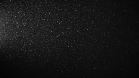 Natural Dust Particles Float On Black Background. Dust In Motion. Stock Footage 123698496