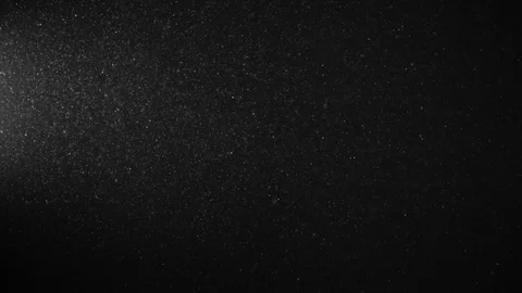 Natural Dust Particles Float On Black Background. Dust In Motion. Stock Footage 123698706