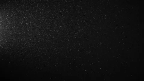 Natural Dust Particles Float On Black Background. Dust In Motion. Stock Footage 123699520