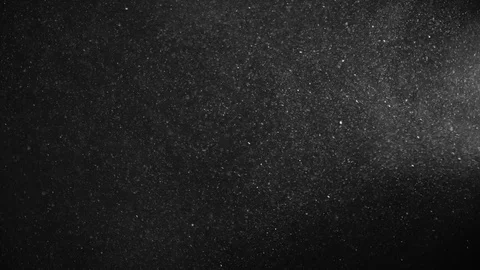 Natural Dust Particles Float On Black Background. Dust In Motion. Stock Footage 123700116