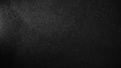 Natural Dust Particles Float On Black Background. Dust In Motion. Stock Footage 123700774