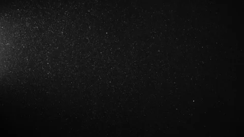 Natural Dust Particles Float On Black Background. Dust In Motion. Stock Footage 123701270