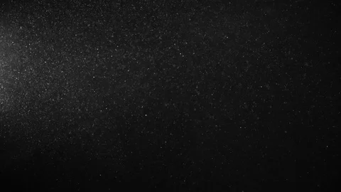 Natural Dust Particles Float On Black Background. Dust In Motion. Stock Footage 123701341