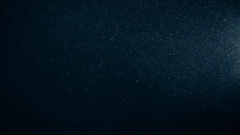 Natural Dust Particles Float On Black Background. Dust In Motion. Stock Footage 123701374