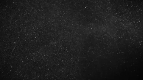 Natural Dust Particles Float On Black Background. Dust In Motion. Stock Footage 123704695