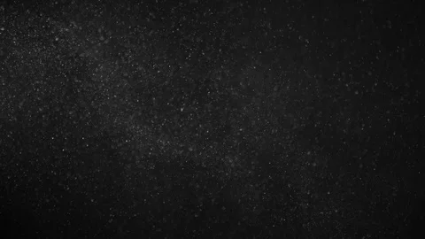 Natural Dust Particles Float On Black Background. Dust In Motion. Stock Footage 123705077