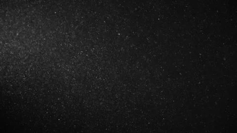 Natural Dust Particles Float On Black Background. Dust In Motion. Stock Footage 123705545
