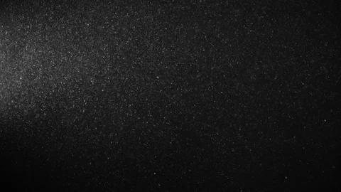 Natural Dust Particles Float On Black Background. Dust In Motion. Stock Footage 123952872