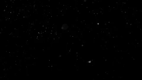 Natural Dust Particles Float On Black Background. Dust In Motion. Stock Footage 302323367