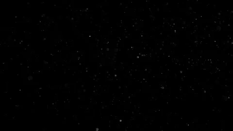 Natural Dust Particles Float On Black Background. Dust In Motion. Stock Footage 302323951