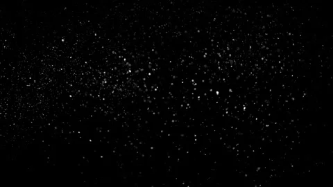 Natural Dust Particles Float On Black Background. Dust In Motion. Stock Footage 305956327