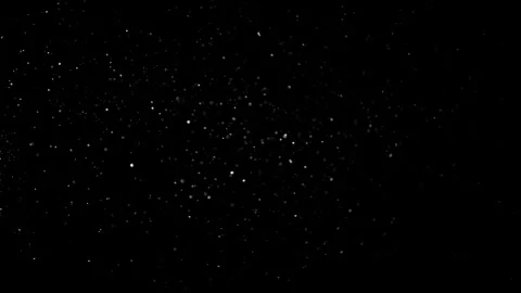 Natural Dust Particles Float On Black Background. Dust In Motion. Stock Footage 305956412