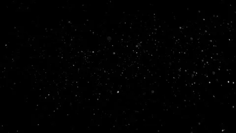 Natural Dust Particles Float On Black Background. Dust In Motion. Stock Footage 305956597