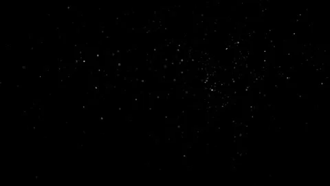 Natural Dust Particles Float On Black Background. Dust In Motion. Stock Footage 305956635