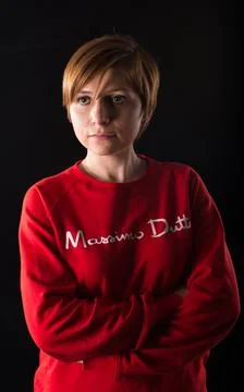 Natural Elegance in Studio Foto stock