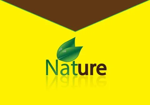Natural envelope Stock Illustration