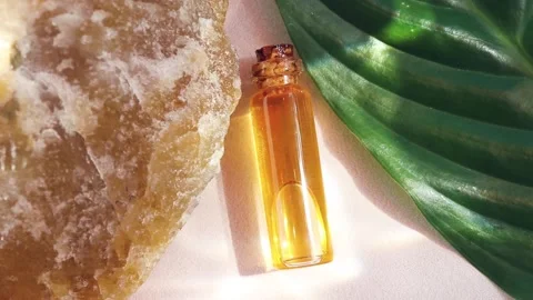 Natural essential oil Stock Footage 137451503