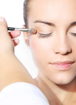 Natural eye makeup Stock Photos