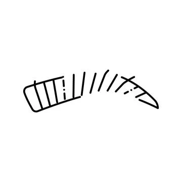 Natural eyebrow line icon vector illustration Stock Illustration