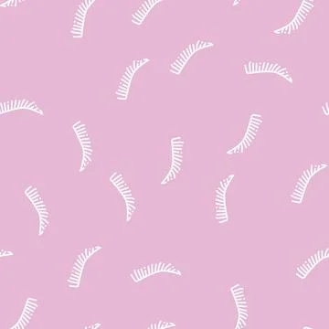 Natural eyebrow line seamless pattern Illustrazione stock