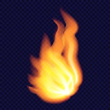 Natural fire concept background, realistic style Stock Illustration