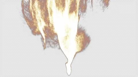 Natural fire flames animation on transparent background Видео 331663537