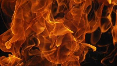 Natural Fire Practical Compositing Elements Stock Footage