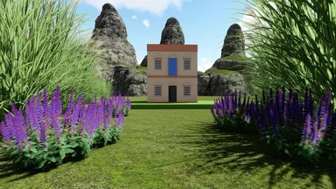 Natural Forest Cottage Vídeo Stock 342527986