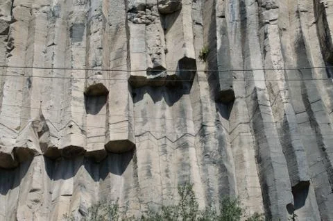 Natural formation of basalt Stock Photos