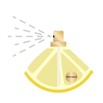 Natural fruit perfume Ilustração Stock