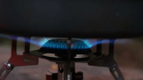 Natural gas close-up. Video stock 185375217