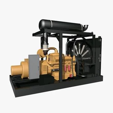 Natural Gas Generator 3D Model