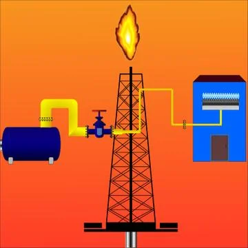 Natural gas Stock Illustration