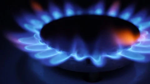 Natural Gas macro Stock Footage 195296461