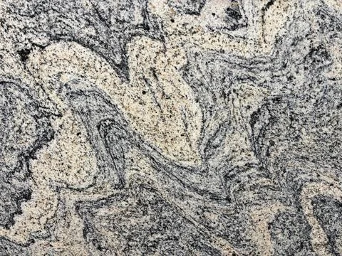 Natural Granite Stone Texture Background With Wavy Gray And Peach Mineral Vei Foto stock