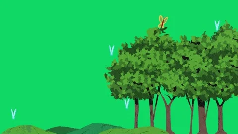 NATURAL GRAPHICS WITH CARTOON DESIGN Video stock 248874910