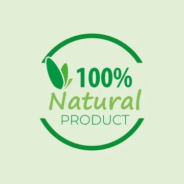 Natural green background logo vector Illustrazione stock