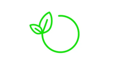 Natural Green Leaf Frame Eco Energy Saving Background with Copy Space 4K Stock Footage 332919824