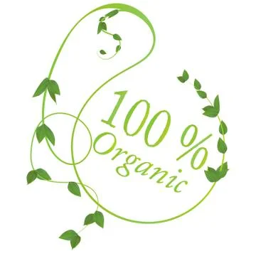 Natural with green leafs Stock Illustration