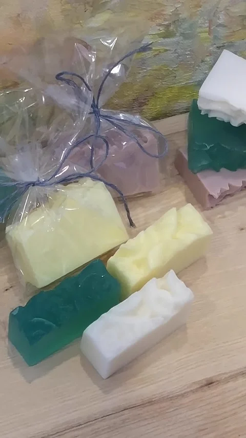 Natural handmade soap Vídeo Stock 226969125