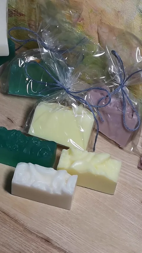 Natural handmade soap Stock Footage 226969140